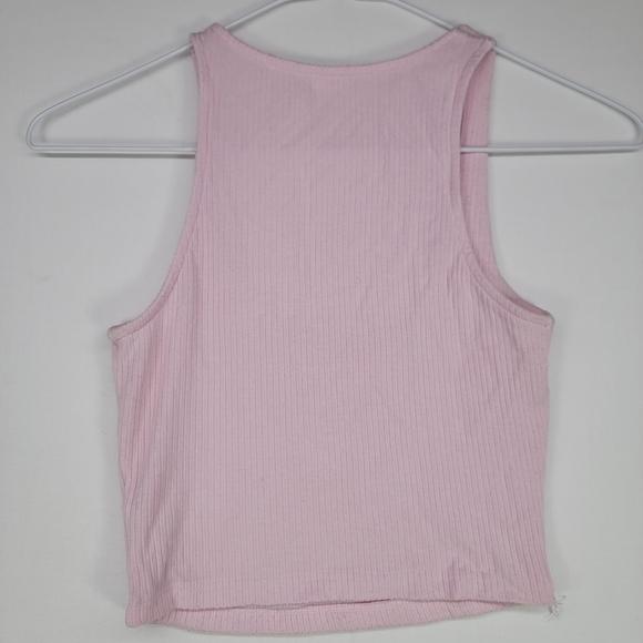Pink Ribbed Tank Top - Picture 4 of 4